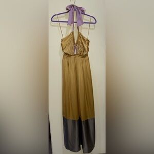Anthropologie silky dress, size small.
